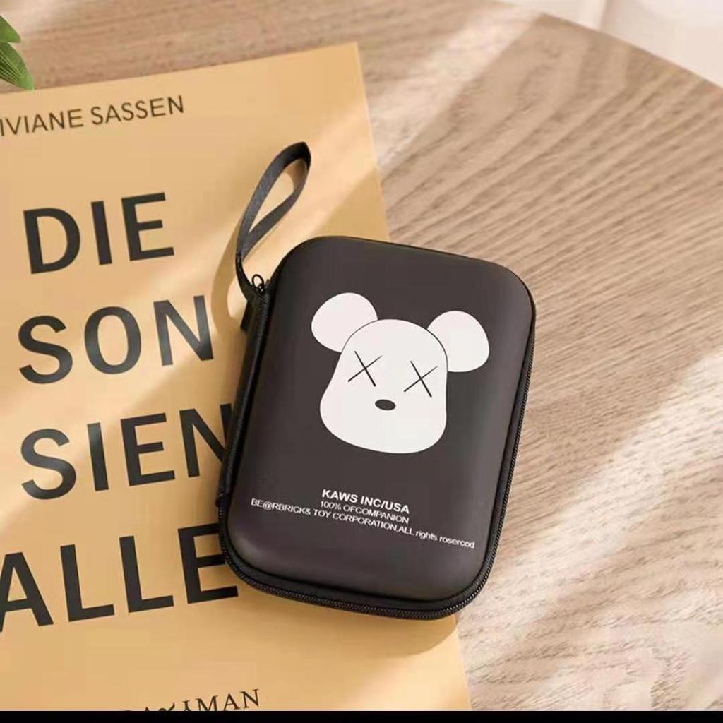 Cartoon Cute Portable Storage Bag for Cables and Chargers, Customizable with Logo