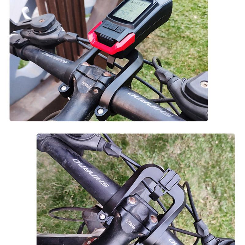 Bicycle Headlight Light Extension Bracket Stand Bike Lamp Holder Clip Headlamp