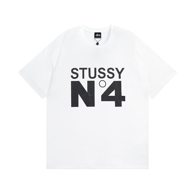 Short Sleeve T-Shirt Couples Street Style Letter Print Loose Fit Breathable Top