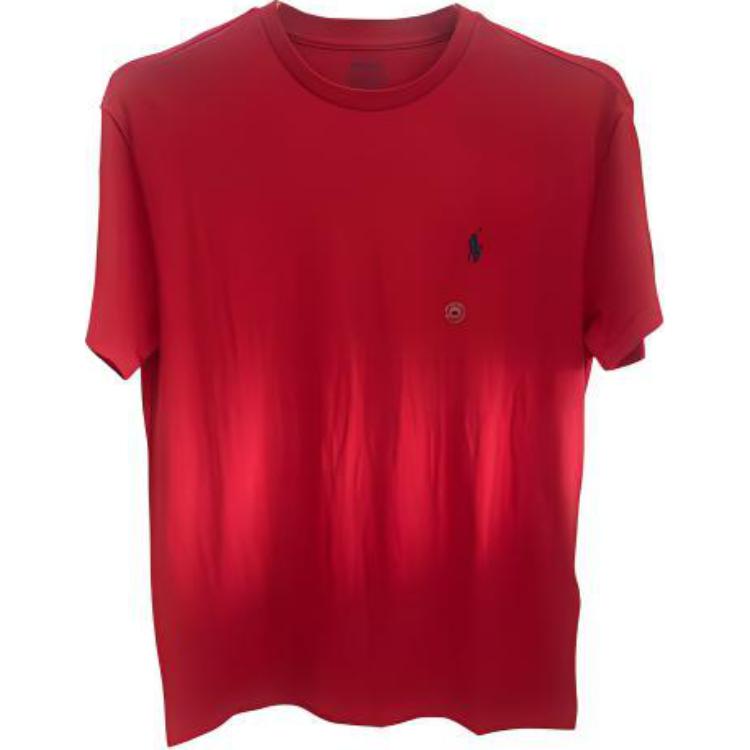 

Polo Ralph Lauren Logo Letter Print Round Neck Short Sleeve T Shirt Men T Shirts Red 710707087-001 M