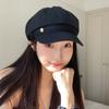 Korean Ernie~ Spring And Summer Breathable Thin Retro Beret Feminine Versatile Fashionable Octagonal Hat
