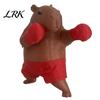 Small Animal Sculpture Boxing Capybara Figurine, Funny Boxer Desktop Ornament for Stress Miniature Statue Desk Relief, Cute Home Office Car Decoration