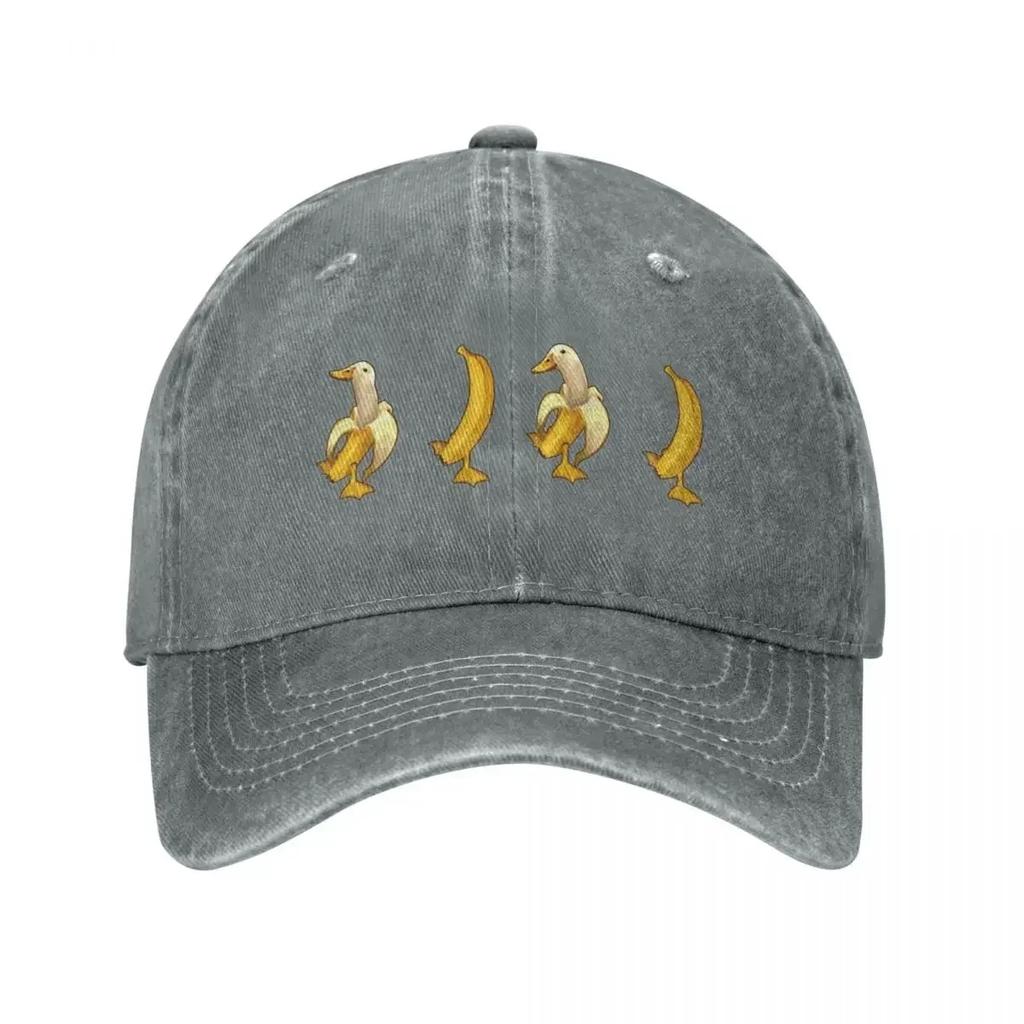 Fashion Funny Banana Duck Meme Baseball Cap Men Women Distressed Washed Snapback Hat Outdoor Summer Adjustable Caps Hat