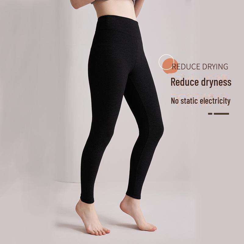 2024 Autumn/Winter High-Waist German Velvet Warm Leggings with Silk Protein and Thicker Insulation