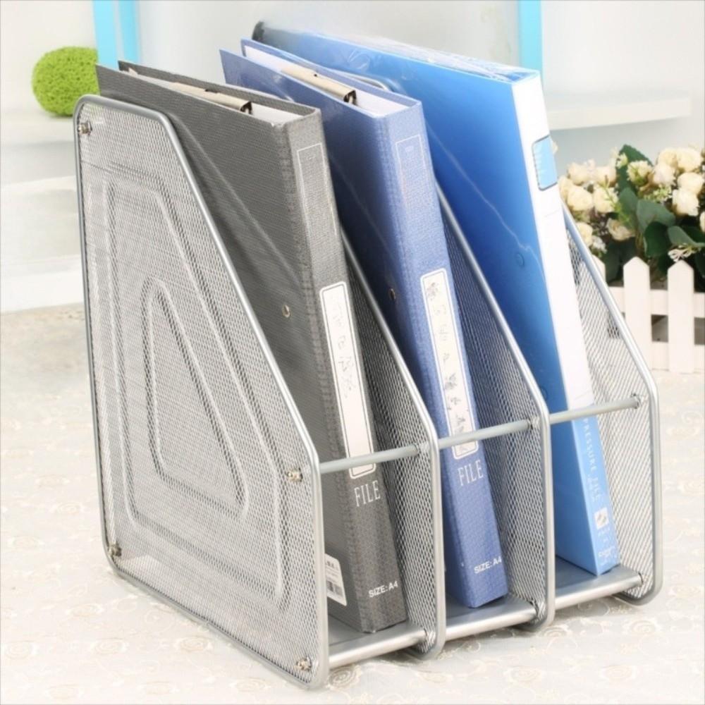 Data Rack Metal File Rack Stationery Organizer Standing Desktop File Folder Countertop