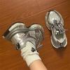 Daddy shoes women's new summer versatile feet small silver platform super soft fashion trend sneakers