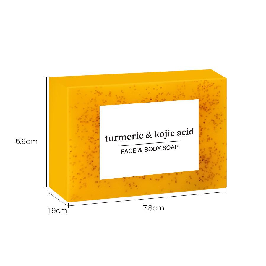 TK Style Turmeric Lemon & Kojic Acid Ginger Handmade Soap - Facial Cleansing & Bath Bar for European & American Market