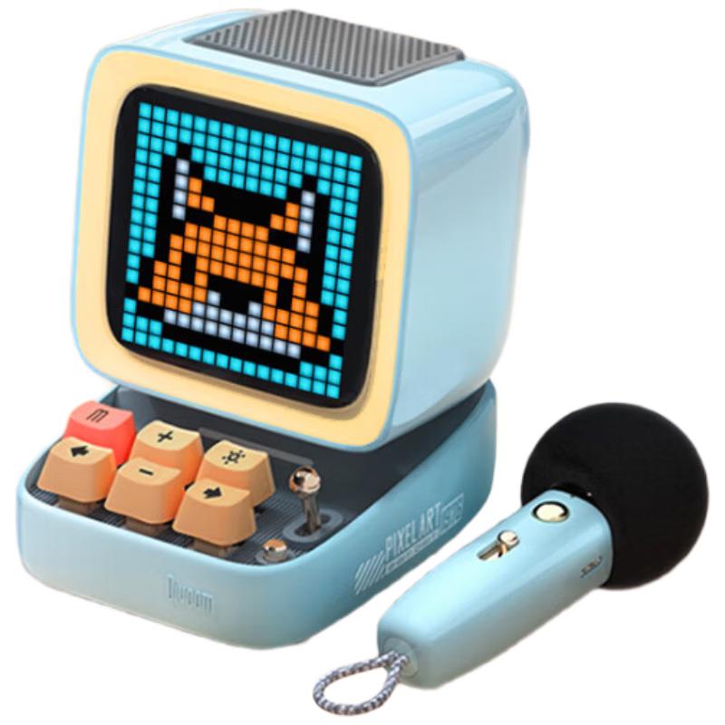 

Divoom Ditoo-Mic Portable Pixel Art Bluetooth Speaker with Karaoke Microphone