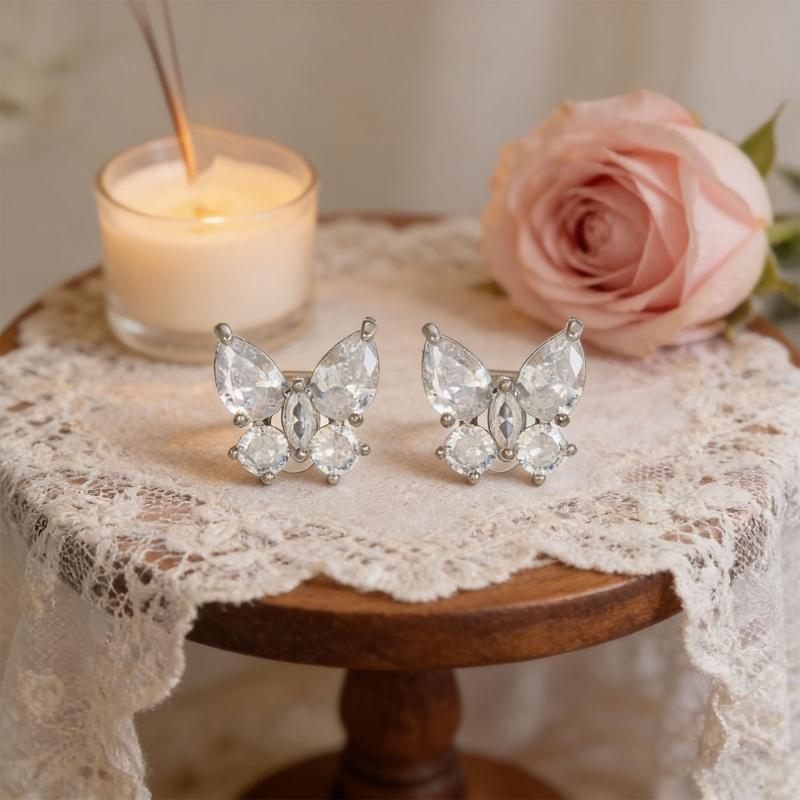 Sparkling Headphone Decoration Ear Clip Butterfly Earphone Decoration For Freeclip Ear Clips Accessories