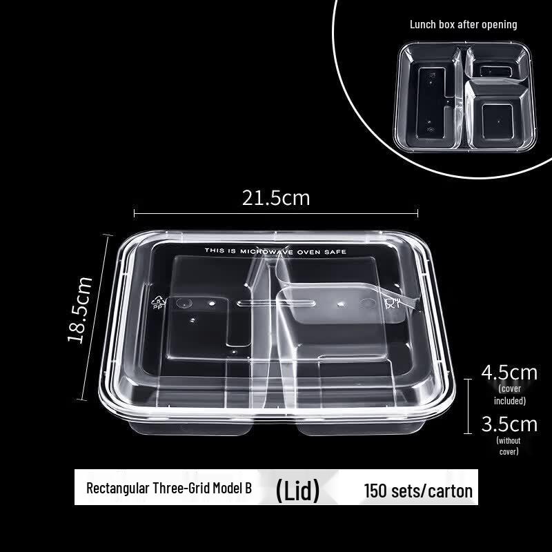 Disposable Divided Meal Prep Containers