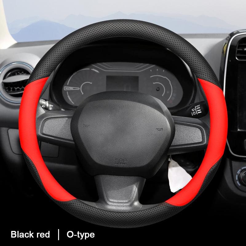 Car Auto Steering Wheel Cover Wrap For Renault Koleos Kadjar K-ZE Captur Braid On Steering-wheel Holder Protector