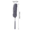 Electrostatic Dust Duster Telescopic Flexible Stainless Steel Household Feathers Duster Cleaning Tool Microfiber Dust Brush