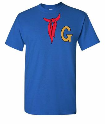 Speed Racer Red Hankerchief Gold G Blue T-Shirt T-Shirt