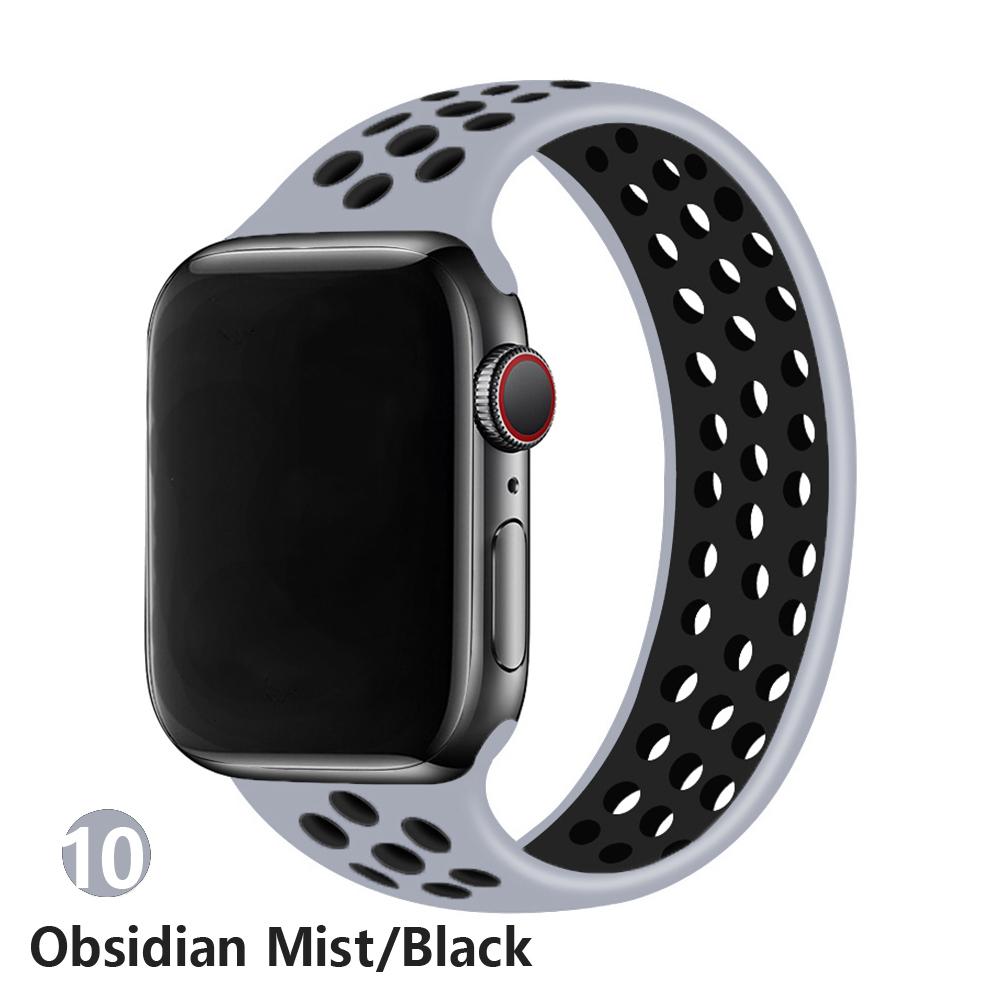 Cinturino Per Apple Watch Band 45mm/41mm 44mm 40mm 49mm 42mm 45 mm silicone Elastico solo bracciale iWatch ultra 2 Serie 3 SE 6 7 8 9