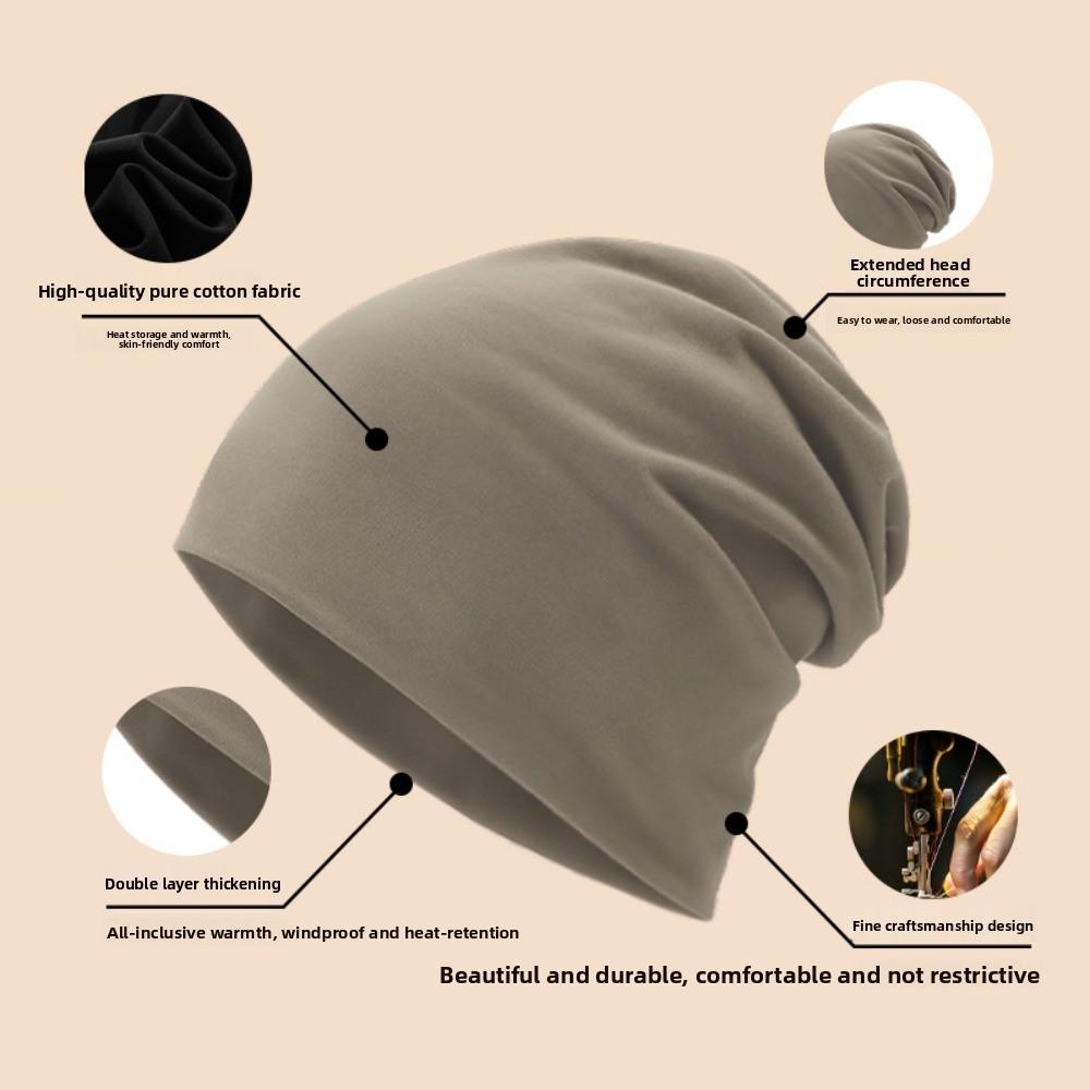 Elastic Winter Sport Cap Stacked Outdoor Warm Hat Sport Bonnet Winter Cycling Running Hats  Unisex