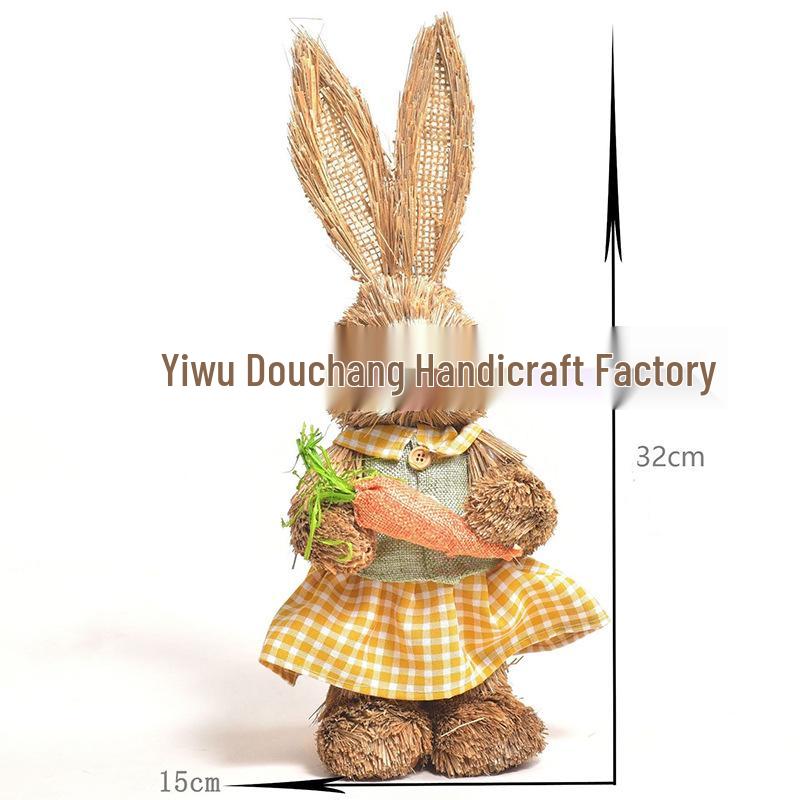 Easter Bunny Cattail Rabbit Ornaments - Home, Mall, and Garden Decor