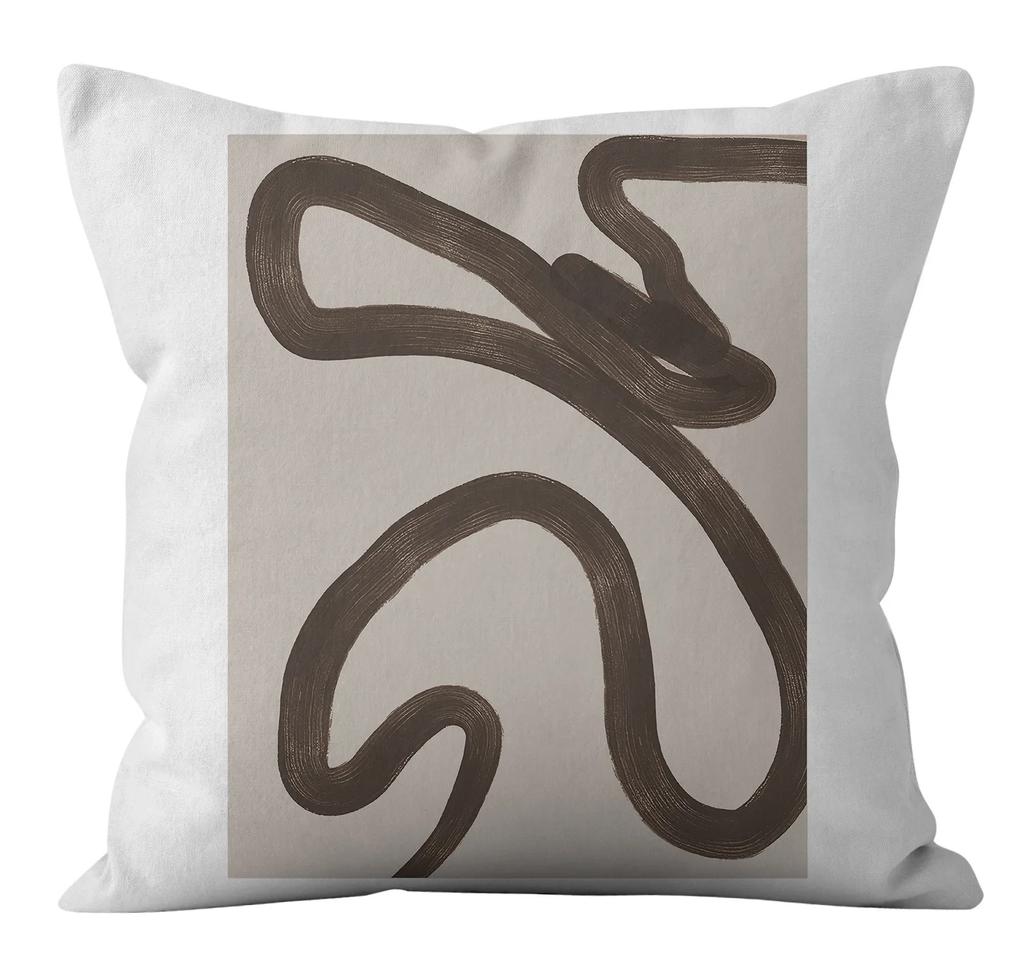 Office Living Room Home Pillowcase Abstract Line Decorative Pillowcase Car Ornaments