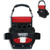 Hard Bottom Tool Pouch with Belt Clip, Open Top Electrician Tool Bag for HVAC Technician Carpenter Plumber Maintenance Service