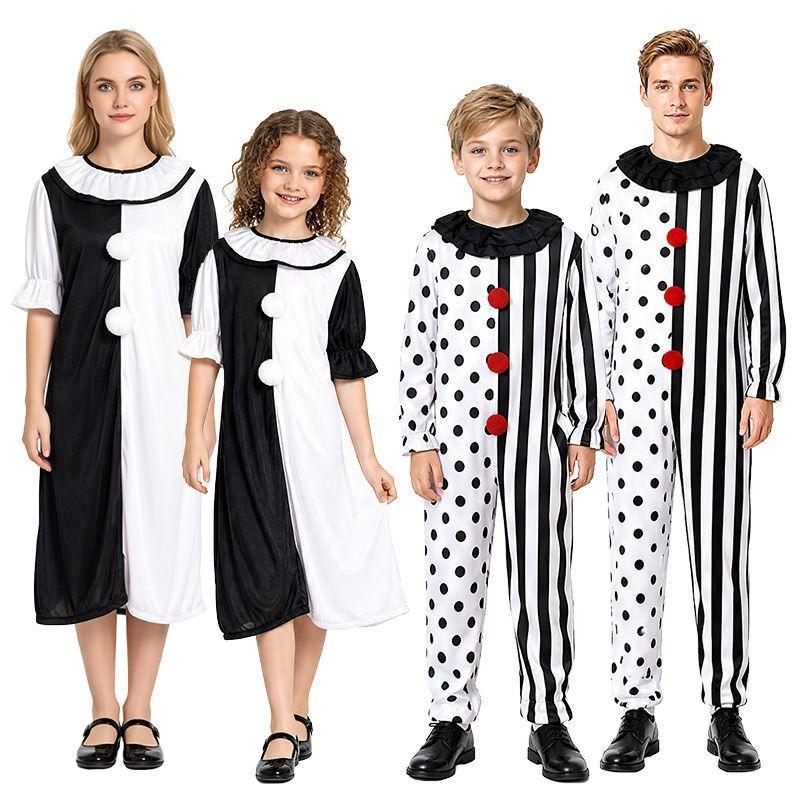 Clown performance clothing men's and women's broken soul clown cos clothes parent-child activities funny clothing