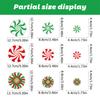 9 Sheets Christmas Colorful Window Glass Stickers Decorations Candy New
