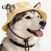 Breathable Dog Hat Sun with Ear Holes, Wide Brim Protection Hat, Adjustable Medium Drawstring for Small And Dogs Outdoor Walking Hiking