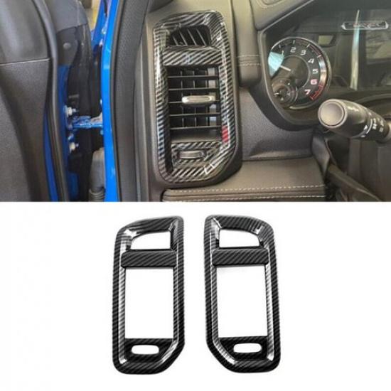 Carbon Fiber Front Air Outlet Vent Cover Trim For Dodge Ram 1500 TRX