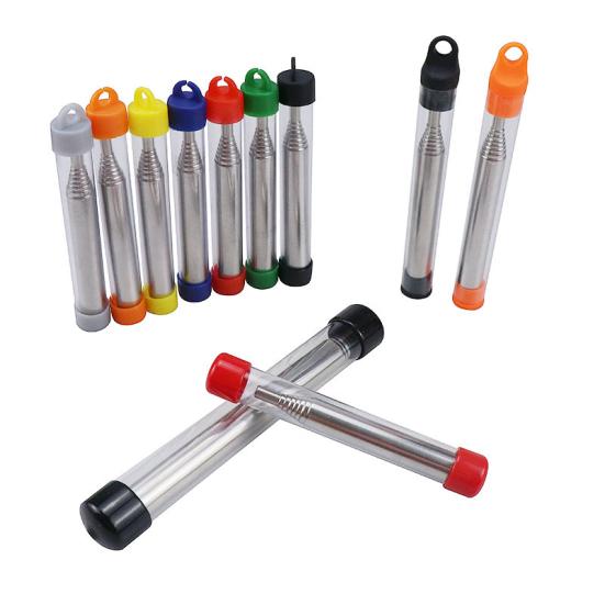 Feuerbläser Taschenformat Zusammenklappbar Edelstahl Blasebalg Rohr Lagerfeuerwerkzeug