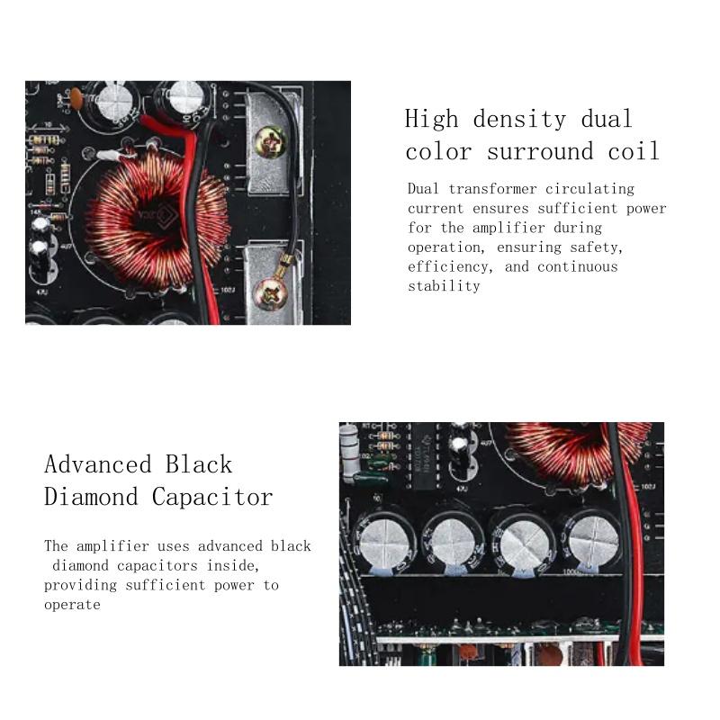 12V Universelles Auto MAX 1000W Einkanaliger Hochleistungs-Niederfrequenz-Auto-Audio-Verstärkerplatine Leistungsstarker Subwoofer-Verstärker