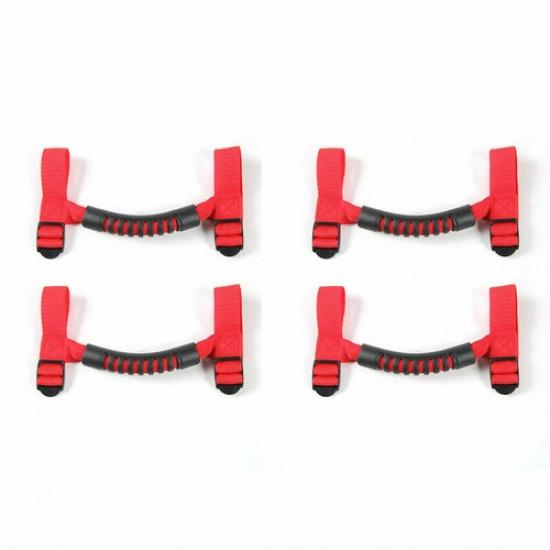 Czerwone uchwyty do pałąków bezpieczeństwa dla akcesoriów Jeep Wrangler YJ TJ LJ JK JL Unlimited