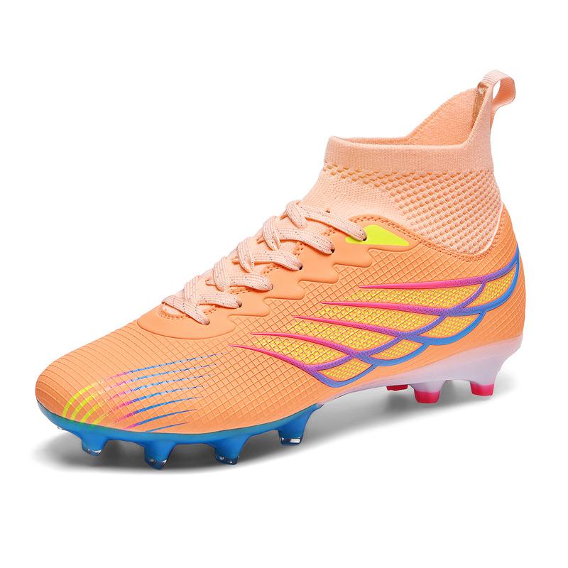 

New Youth Football Shoes Outdoor Spikes High Top Game Comfortable Grass Large Size 45