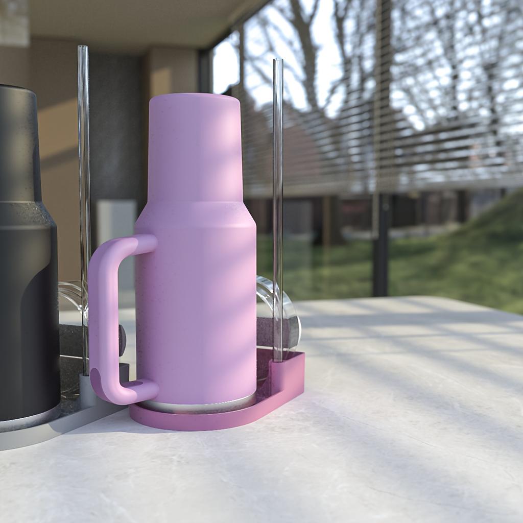 Silicone High Quality Tumbler Dry Store Rack Rack Tumbler Drying Station for Cleaning Cups and Storage Water Cup Holder