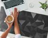 Elegant Decorative Desk Pad Geometric 3D Solids 100x50 cm