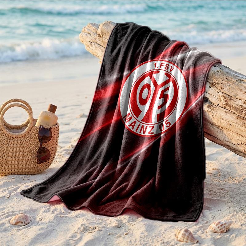 Mainz FC Druck Mikrofaser Strandtuch Schnelltrocknend Saugfähig Großes Handtuch Für Strand Schwimmen Reisen