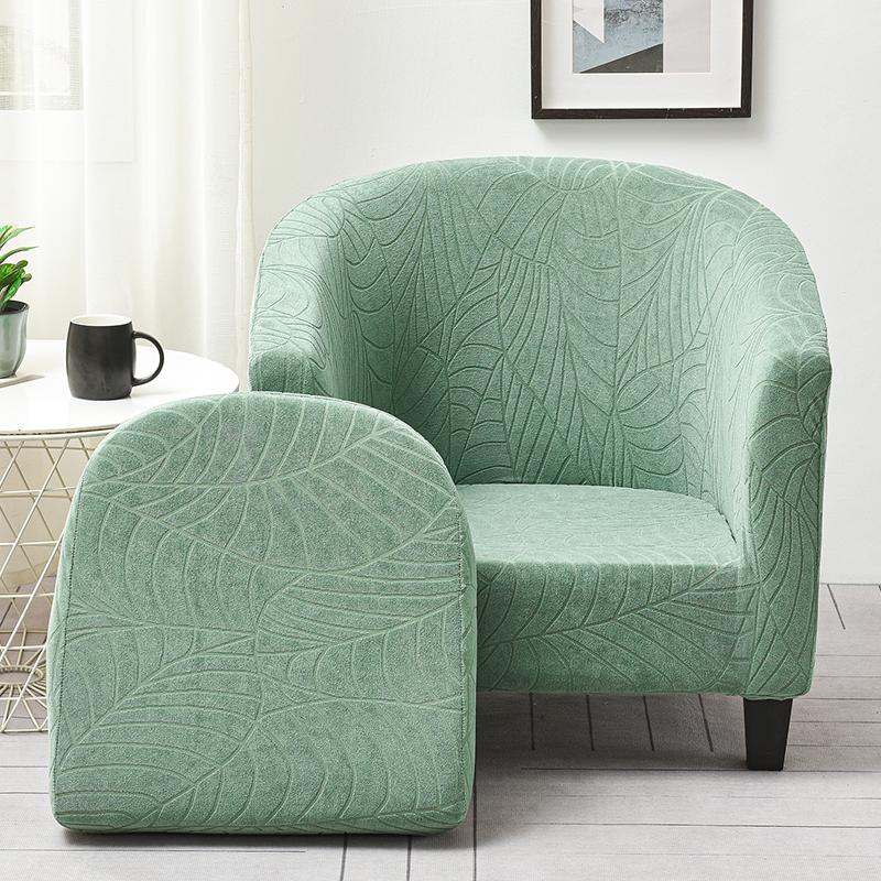 2-teiliger Sesselbezug Stretch Sesselbezug Jacquard Ohrensesselbezug Sofabezug für Wohnzimmermöbel Schutz