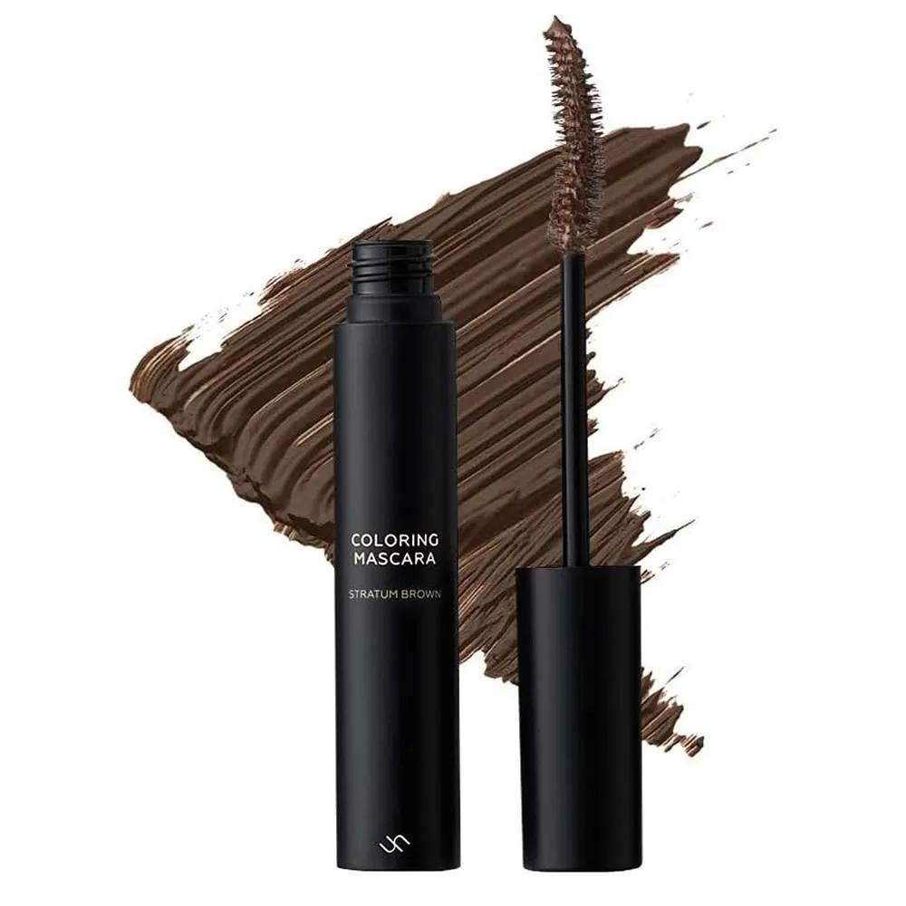 UNEVEN Coloring Mascara 1 Pack Brown Aniven Coloring Mascara, Straight-Tum Brown Mascara, Waterproof