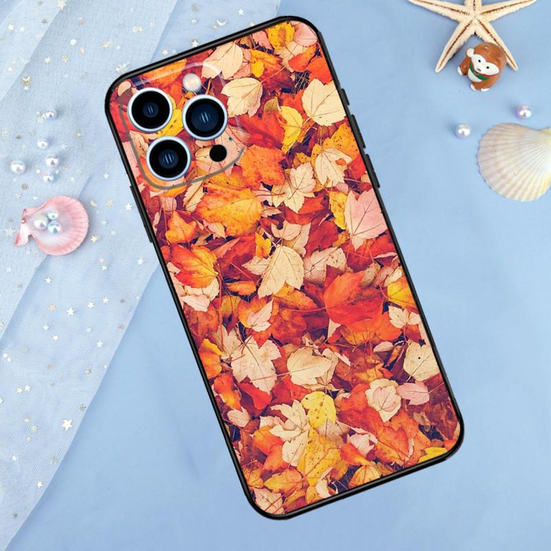 

Autumn Leaves Fall Fox Pumpkin Case For iPhone 17 Pro Max 16 15 14 13 12 11 Pro Max Plus 12 13 Mini 16e 17 Air Back Cover iPhone 17 Air