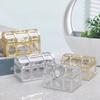 Gastgeschenkbox Transparente Schatzkiste Süßigkeitenbox Dekorative Aufbewahrungsbox Gastgeschenkbox für Hochzeit Babyparty Geburtstagsparty