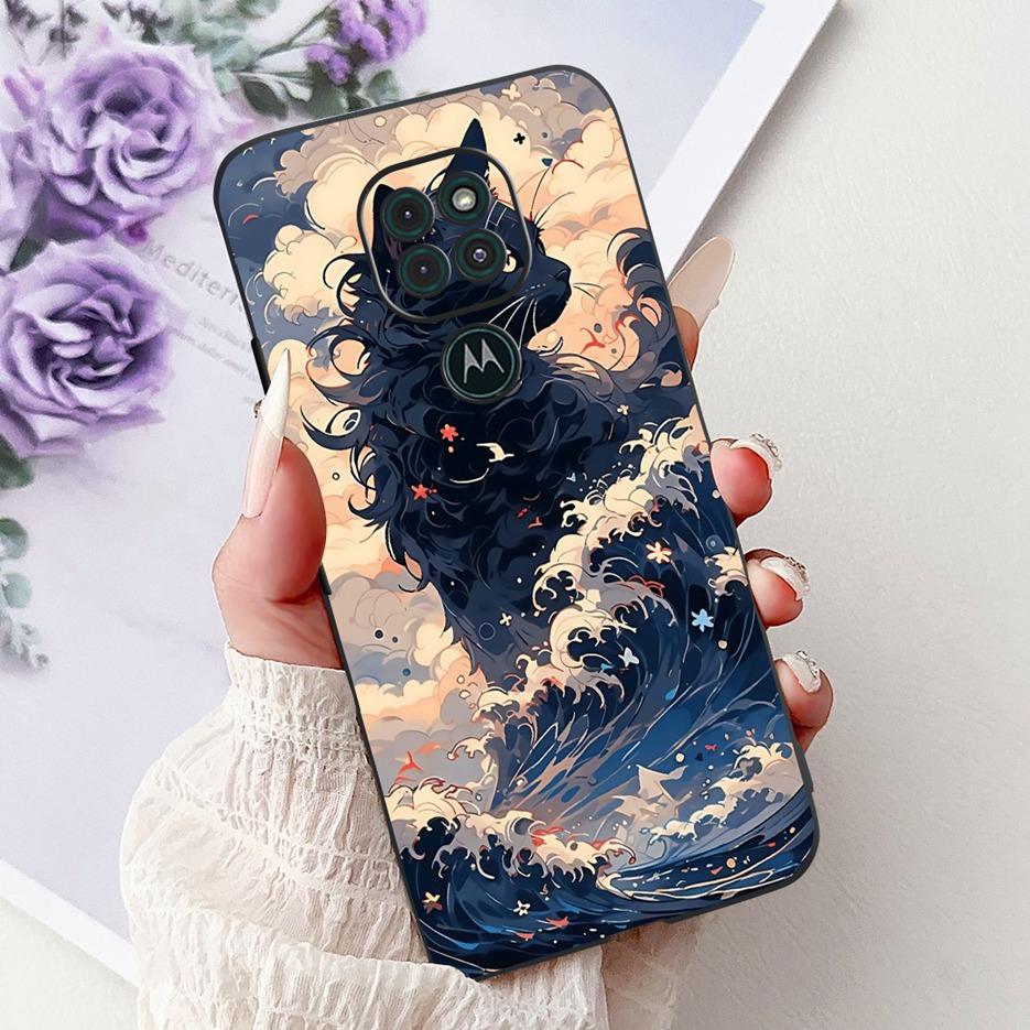 For Motorola Moto G9 Play Case Colorful Flowers Painted Cover Soft TPU Phone Cases For Motorola Moto G9 Plus MotoG9 Power Fundas
