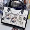Bolsa Ita Linda Y2K para Chica Bolso Mensajero Transparente Moda Femenina Bolso de Hombro Cruzado Bolso Tote de Exhibición DIY para Dama Bolso de Mano Lolita