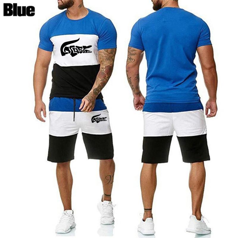 2023 Nou colorat Y2K Trening Bărbați Set Tricou Jogging Anima 3d Imprimare Haine pentru Bărbat Tricou Vară Tricou Costum Scurt 2 Piese