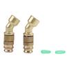 2pcs Brass Garden Sprayer Nozzles with Adjustable Features