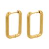 Stainless Steel Earrings Geometric Shapes Triangle/Heart/Rectangle Fade-Resistant Hypoallergenic Nickel-Free Jewelry Earrings