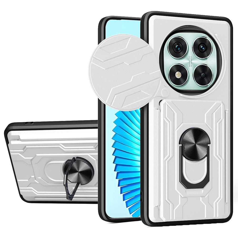 For Xiaomi Redmi Note 14 Pro 5G/Poco X7 5G Case PC+TPU Kickstand Phone Back Cover with Camera Slider
