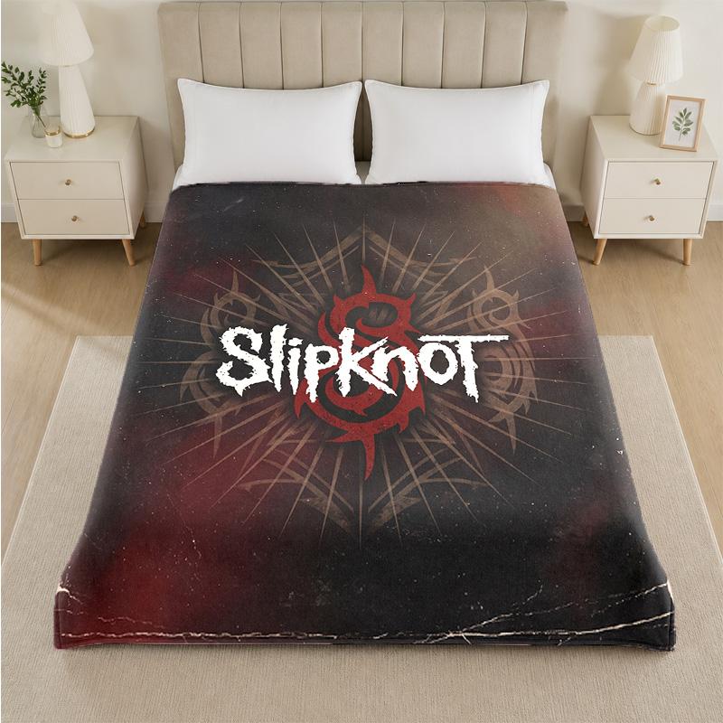 Coperta in Flanella con Stampa Slipknot Morbida Leggera Coperta Pluche per Letto Divano Uso Domestico