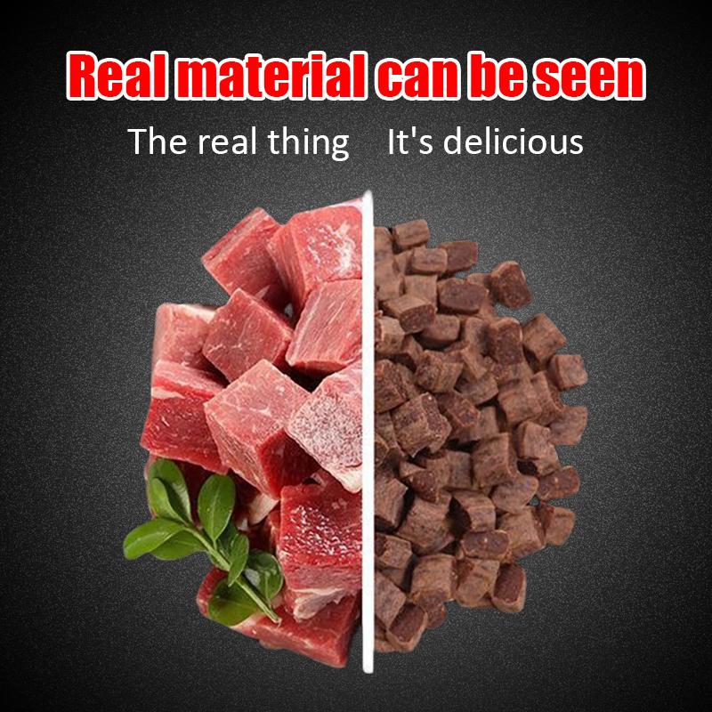 Diced Beef Particles Appetising Digestive Nutritious Delicious Chewy Training Rewards for Adult Dog Puppies Premium Beef Snack