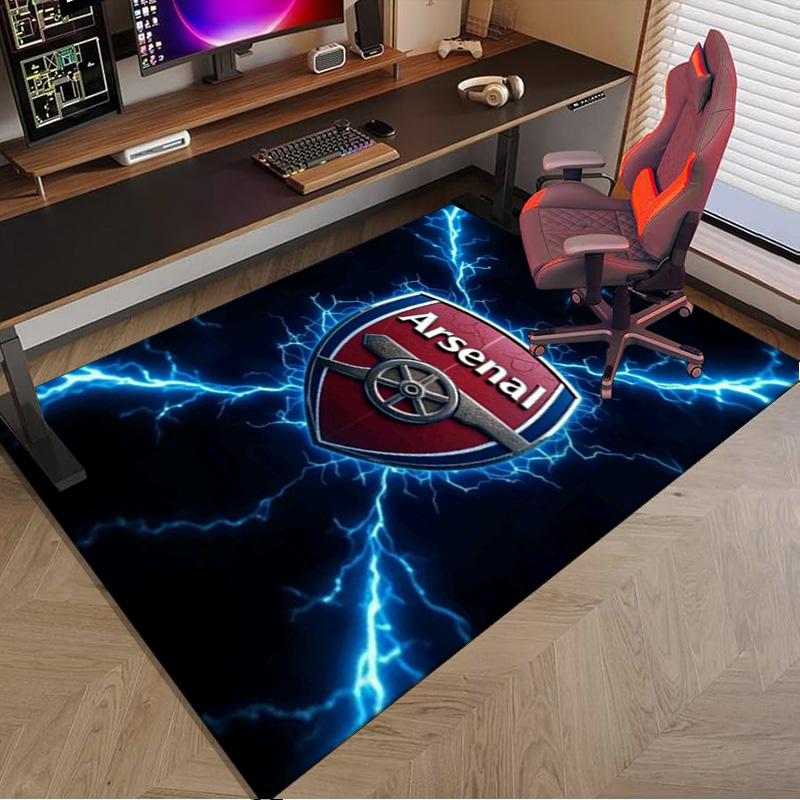 Arsenal Football Club Crest Area Rug for Office, Chair Rug, Decorative Carpet Livingroom Mat, Large Size Fan gifts Christmas gifts