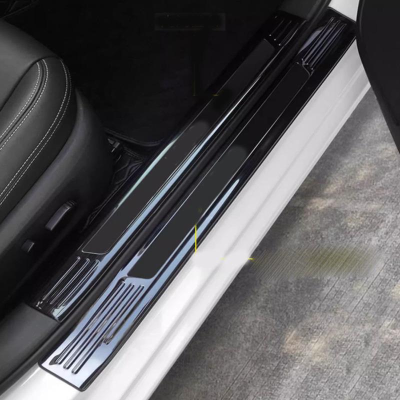 Car External Door Sill Scuff Plate Cover Steel Threshold Pedal Sticker Auto Accessories For Nissan Qashqai J12   2024