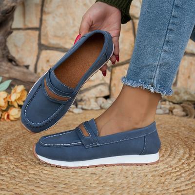Fashion 2025 New Women Slip On Soft Sneakers Platform Comfortable Flat Sneakers Shallow Retro Designer Shoes Women Zapatos De Mujer