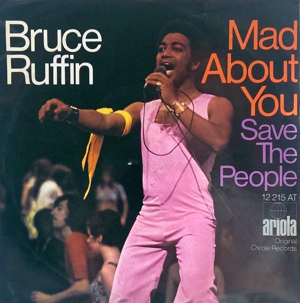 

7inch Record BRUCE RUFFIN Mad About You Save The People 12215AT Ariola Germany Reggae Ska Dub Used