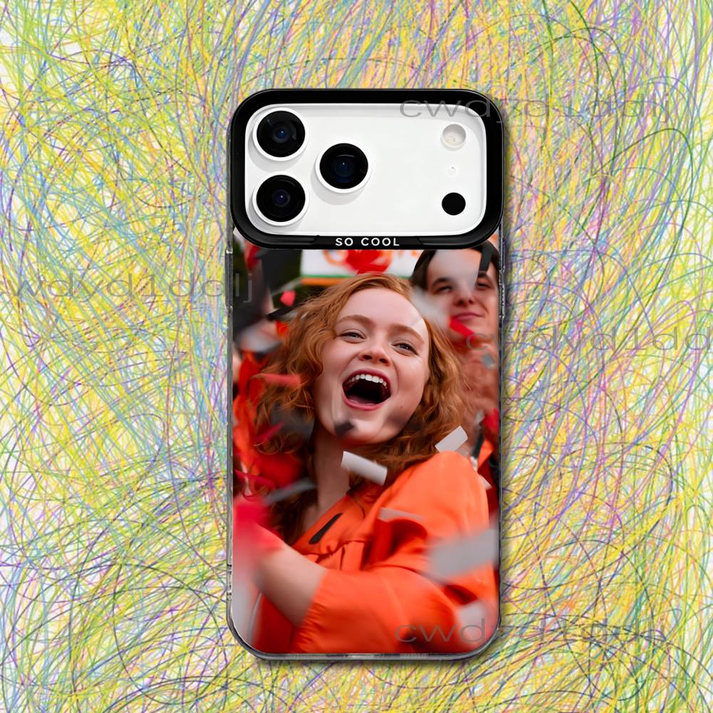 M-Max Mayfield Sadie Sink ST5 For iPhone 17,16,15,14,13,12,X,8,Pro,Max,Plus,SE4,Air,Mini Black IMD Matte Case